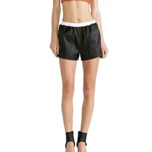 T Alexander Wang genuine leather shorts